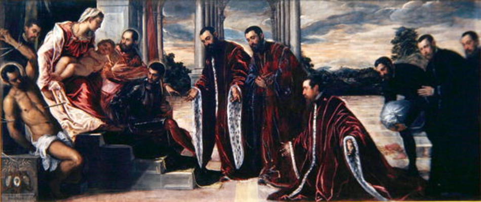 Madonna of the Treasures, 1567 (oil on canvas) from Jacopo Robusti Tintoretto