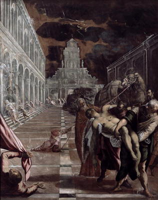 The Stealing of the Body of St. Mark (oil on canvas) from Jacopo Robusti Tintoretto