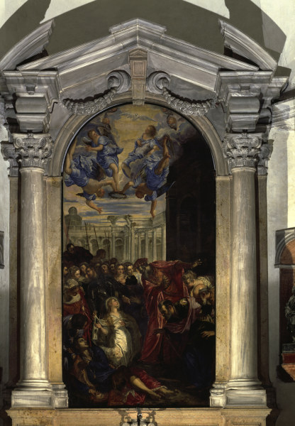 Tintoretto / Agnes raises Licinius from Jacopo Robusti Tintoretto