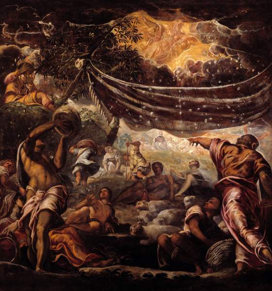 Tintoretto / The Manna Harvest from Jacopo Robusti Tintoretto