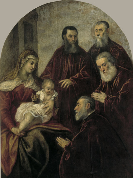 Tintoretto, Madonna mit vier Senatoren from Jacopo Robusti Tintoretto