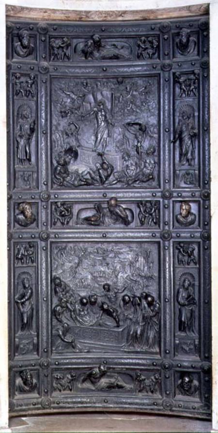 Burial and Transfiguration of Christ, door relief from Jacopo Sansovino