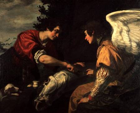 Tobias and the Archangel Raphael from Jacopo Vignali