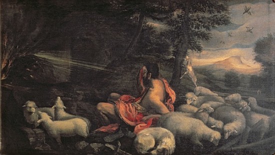 Moses and the Burning Bush from Jacopo (Jacopo da Ponte) Bassano