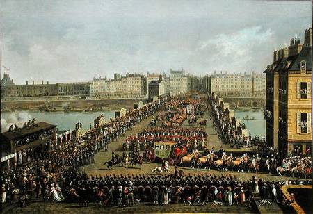 The Imperial Procession Returning to Notre Dame for the Sacred Ceremony of 2nd December 1804, Crossi from Jacques Bertaux