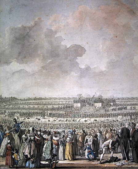 The Festival of the Federation at the Champ de Mars, 14 July 1790 from Jacques Francois Joseph Swebach