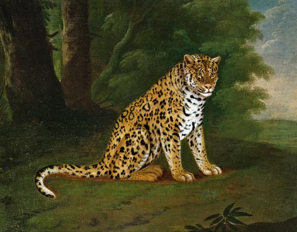 A Leopard in a landscape from Jacques-Laurent Agasse