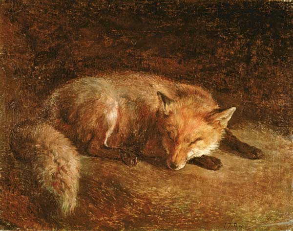 Sleeping Fox from Jacques-Laurent Agasse