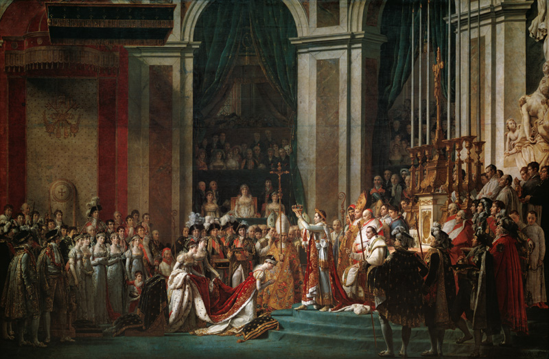 Napoleon krönt Kaiserin Joséphine from Jacques Louis David