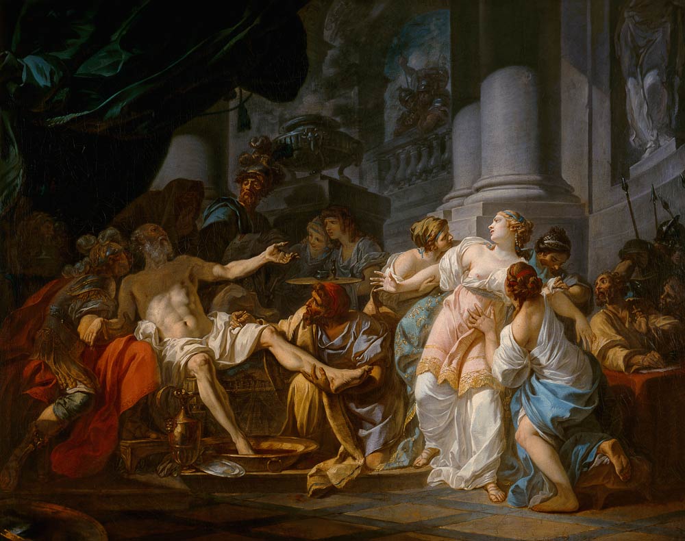 The Death of Seneca from Jacques Louis David