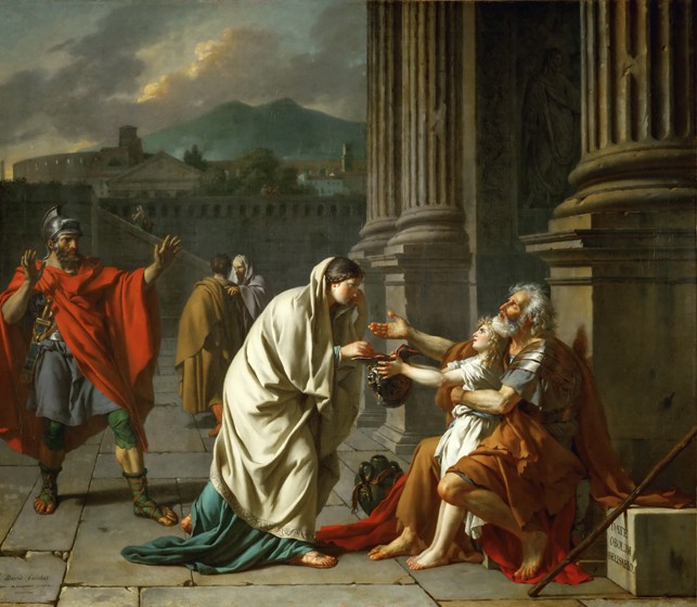 Belisarius Begging for Alms from Jacques Louis David