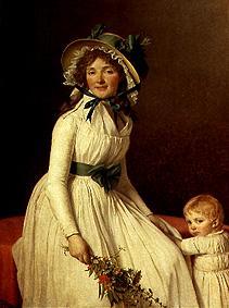 Bildnis der Madame Sérizat mit ihrem Sohn from Jacques Louis David