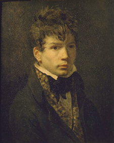 Bildnis eines jungen Mannes, vermutlich Selbstbildnis Ingres from Jacques Louis David