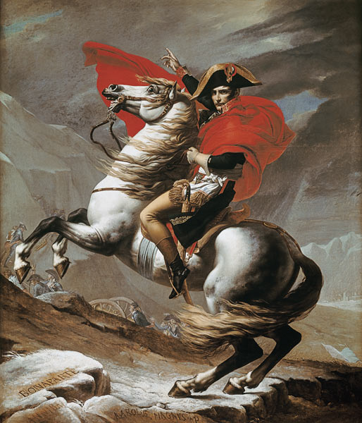 Napoleon bei der Überquerung der Alpen from Jacques Louis David