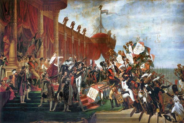 Der Eid der Armee auf den Kaiser nach der Verteilung der Adler from Jacques Louis David