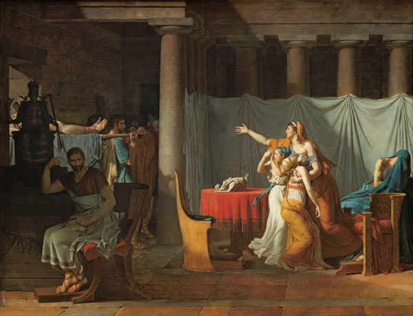 Lictors Bearing to Brutus the Bodies of his Sons from Jacques Louis David