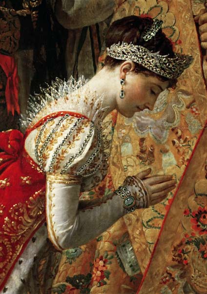 Empress Joséphine (The Coronation of Napoleon, Detail) from Jacques Louis David