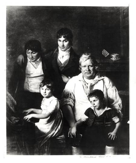Family Portrait, formerly known as Michel Gerard (1737-1815) member of the Convention, with his Fami from Jacques Louis David