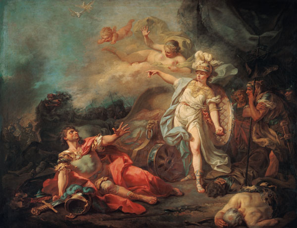 Der Kampf zwischen Minerva und Mars. from Jacques Louis David