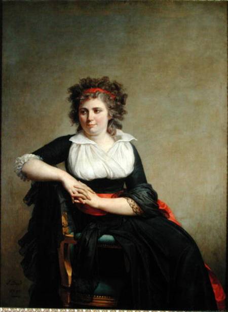 The Marquise d'Orvilliers (1772-1862) (nee Jeanne-Robertine Rilliet) Seated from Jacques Louis David