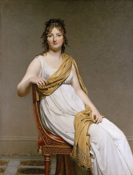 Portrait of Madame Raymond de Verninac, née Henriette Delacroix from Jacques Louis David