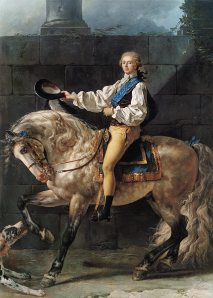Portrait du comte Stanislas Potocki from Jacques Louis David
