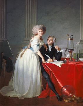 Antoine Laurent de Lavoisier und seine Frau