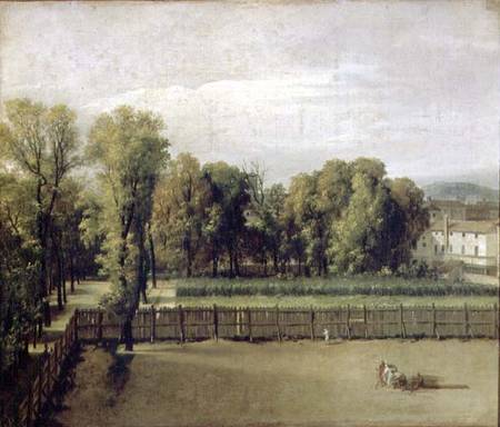 View of the Luxembourg Gardens in Paris from Jacques Louis David