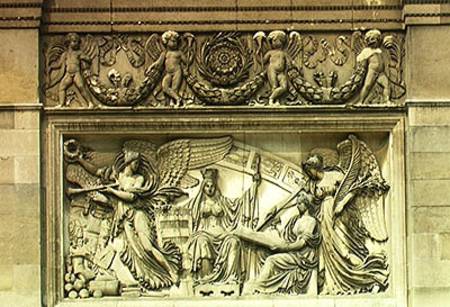 Relief depicting an allegory of the signing of the Treaty of Presburg from Jacques Philippe Lesueur
