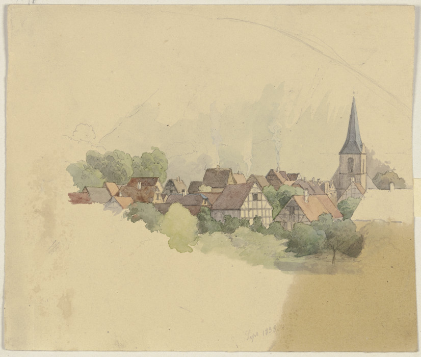 Dorf mit Kirche from Jakob Becker