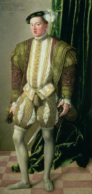 Archduke Ferdinand of Tirol (1529-95), son of the Holy Roman Emperor Ferdinand I (1503-64), 1548 from Jakob Seisenegger