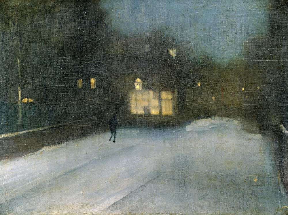 Nocturne in Grey and Gold: Chelsea Snow from James Abbott McNeill Whistler