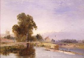Barge by Lock Gate, Windsor Beyond