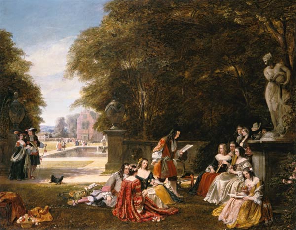 Gartenfest in Summer-Hill zu Zeiten Charles II. from James Digman Wingfield