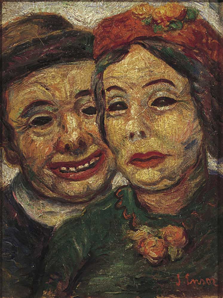Das maskierte Paar, 1927 from James Ensor