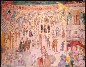 Die Prozession des Heiligen Godelieve von Ghistelles; Die Prozession des Heiligen Godelieve in Ghist