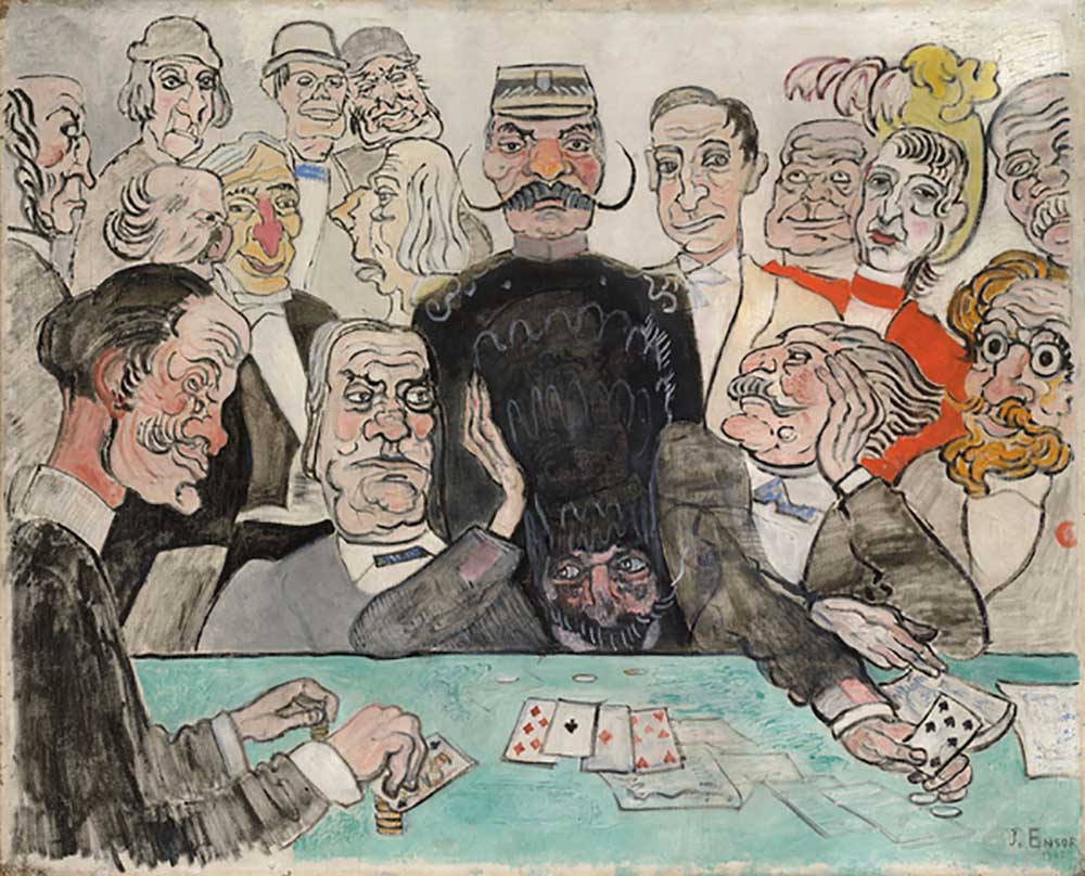 Die Spieler; Les Joueurs, 1902 from James Ensor