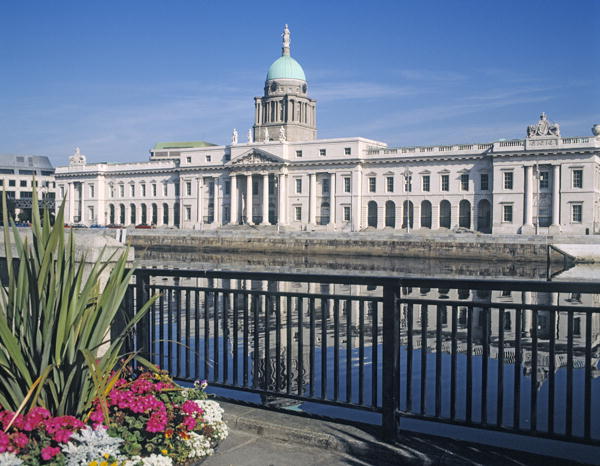 The Custom House on the river Liffey (photo)  from James Gandon