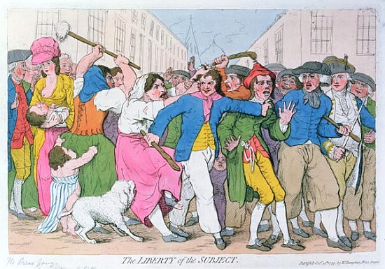 The Liberty of the Subject, publ. H. Humphrey, October 15th 1779 from James Gillray
