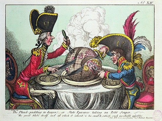 The Plum Pudding in Danger, 1805 (see also 152999) from James Gillray