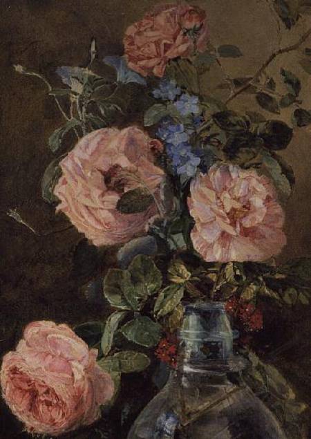 Roses, Convolvulus and Delphiniums from James Holland
