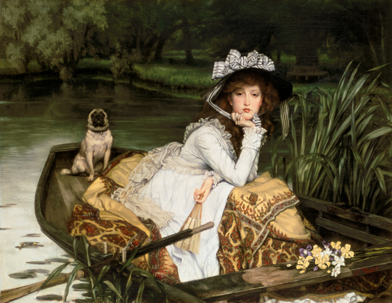 Young Woman in a Boat, or Reflections from James Jacques Tissot