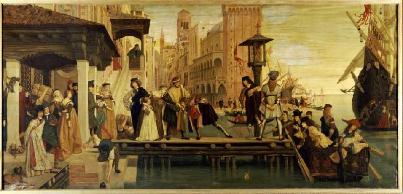 Die Abfahrt des verlorenen Kindes von Venedig from James Jacques Tissot