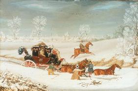 The Mailcoach in a Drift of Snow