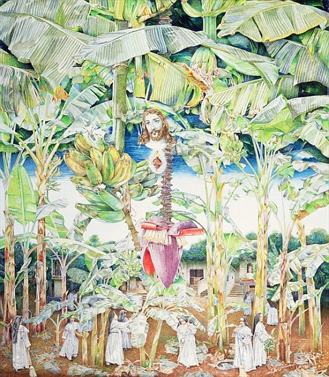 Miraculous Vision of Christ in the Banana Grove, 1989 (oil on canvas)  from  James  Reeve
