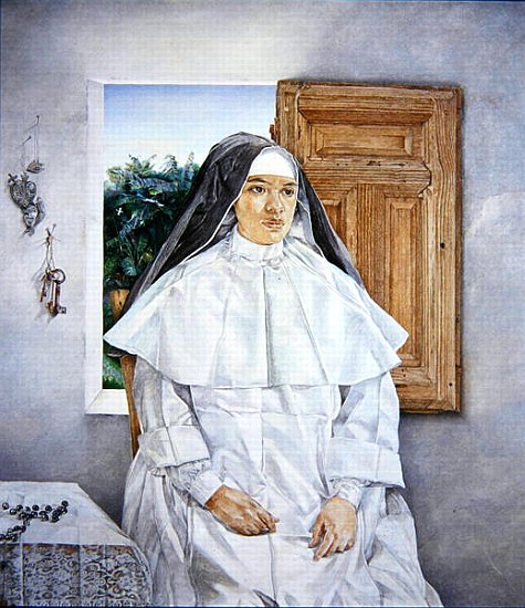 Portrait of Sister Nambo, 1990 (oil on canvas)  from  James  Reeve