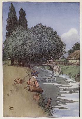 Illustration für The Compleat Angler von Izaak Walton