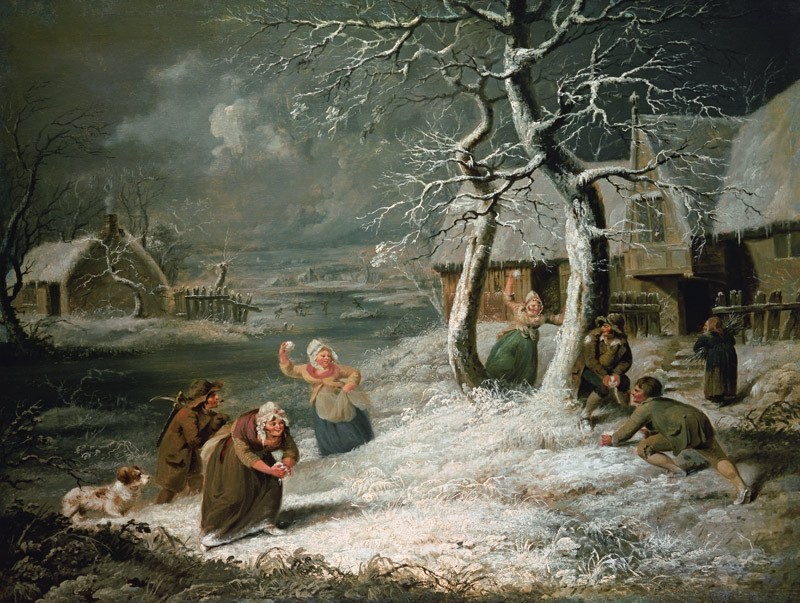 Peasants Snowballing from James Ward