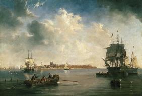 Hafen von Hartlepool mit Schiffen