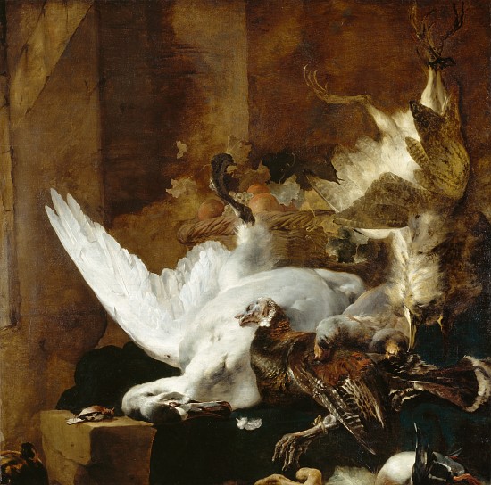 Still life with a dead swan from Jan Baptist Weenix